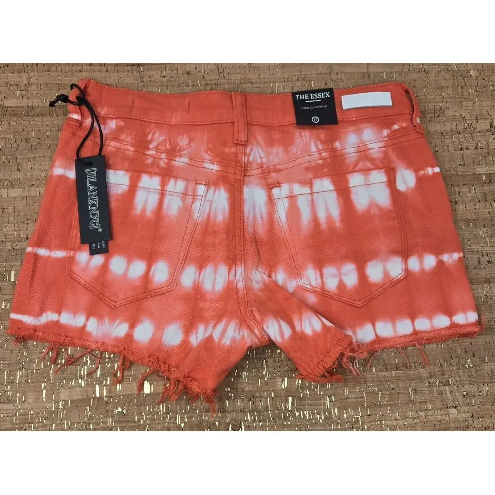 Blank‎ Nyc Shorts Women's 25 The Essex Classic Cut Off Tie Dye Casual Preppy